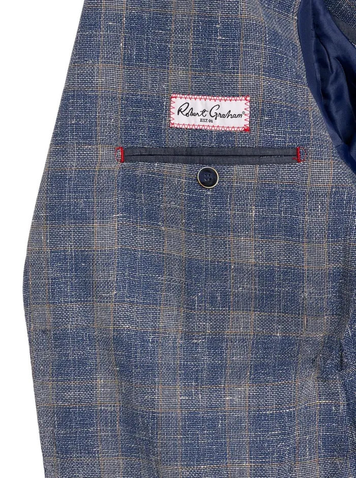 Men Blazers Robert Graham MACCHIO BLAZER Navy
