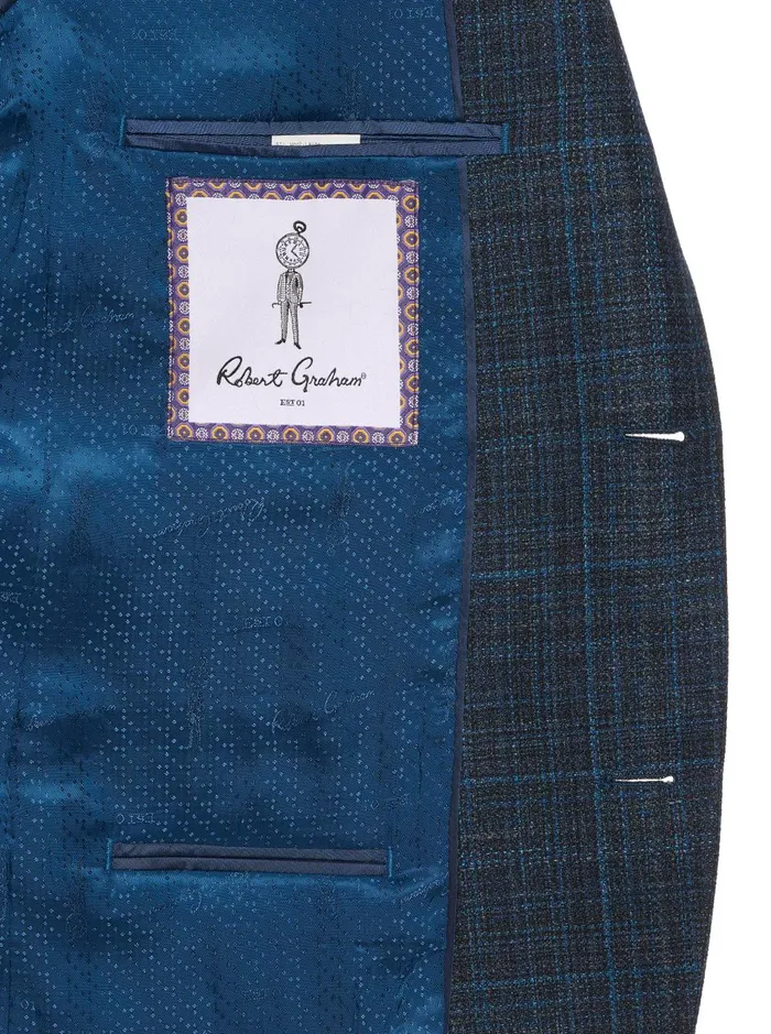 Men Blazers Robert Graham RANDALL BLAZER Teal