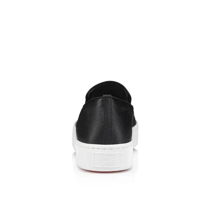 Men Boatissimo Slipon Sneakers 8211 Calf Leather 8211 Black Christian Louboutin Sneakers
