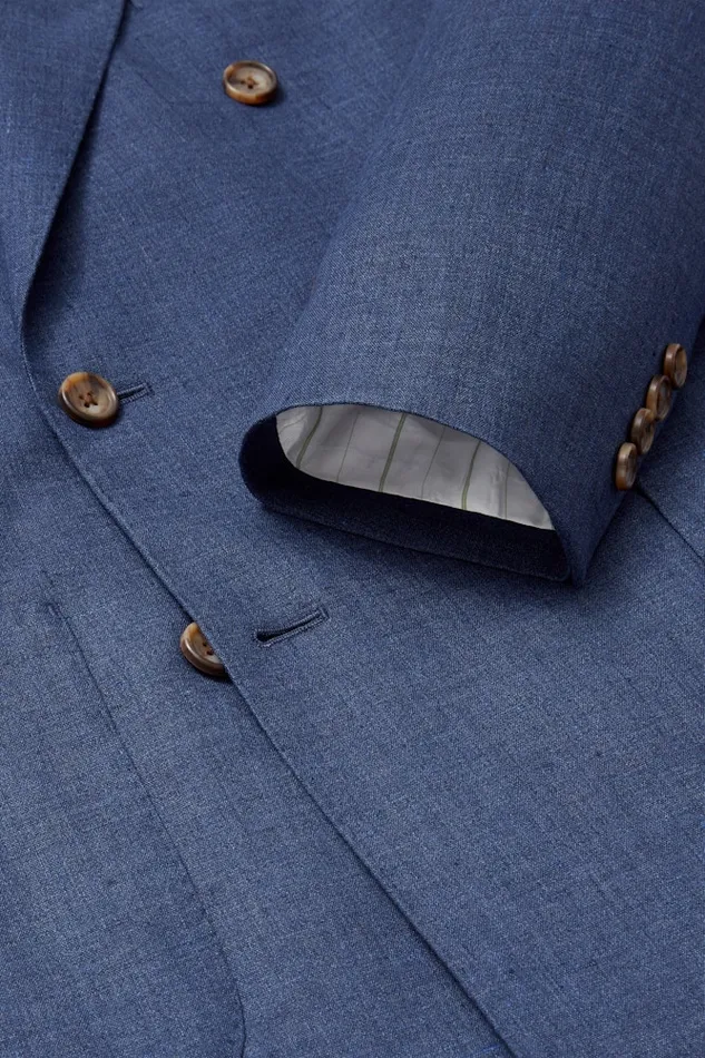 Men Bonobos Blazers and Sport Coats Jetsetter Italian Linen Double Breasted Blazer Bright Navy Men Bonobos Blazers and Sport Coats Jetsetter Italian Linen Double Breasted Blazer Bright Navy