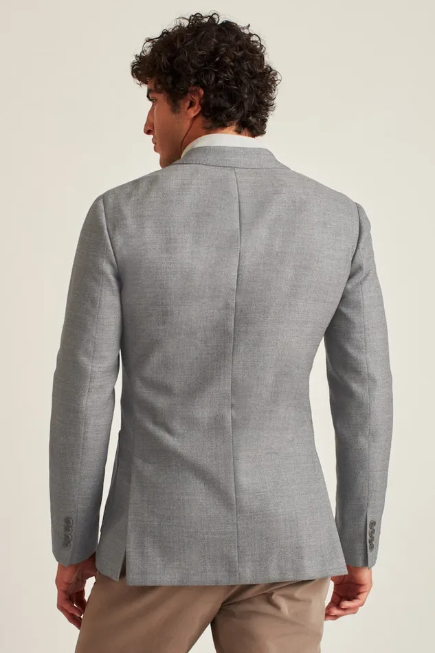 Men Bonobos Blazers and Sport Coats Unconstructed Italian Wool Blazer Grey