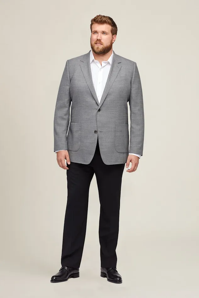 Men Bonobos Blazers and Sport Coats Unconstructed Italian Wool Blazer Grey