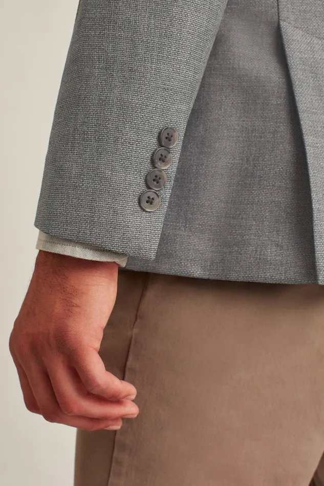 Men Bonobos Blazers and Sport Coats Unconstructed Italian Wool Blazer Grey