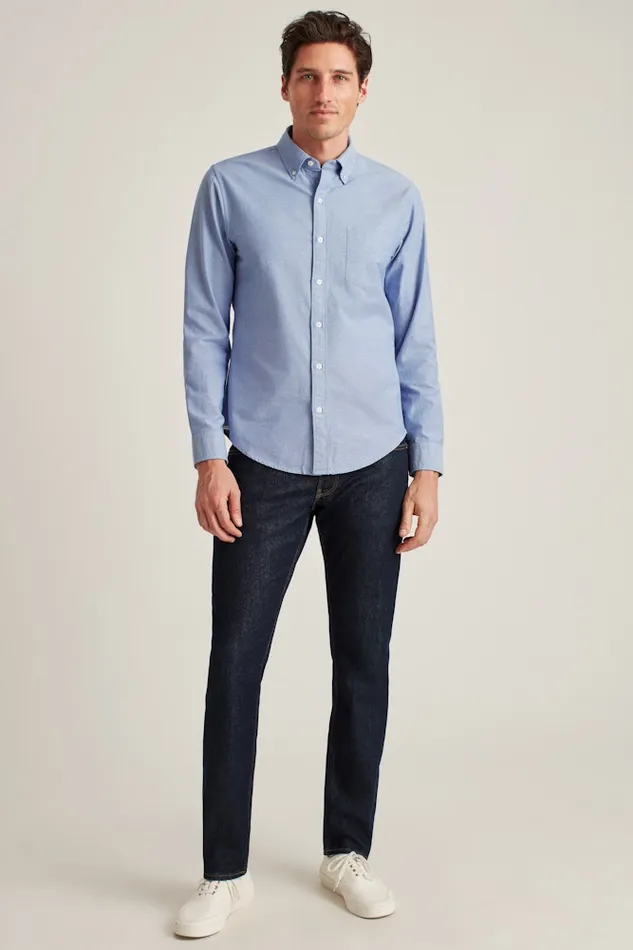 Men Bonobos Casual Shirts Everyday Oxford Shirt Classic Oxford Button Down Blue