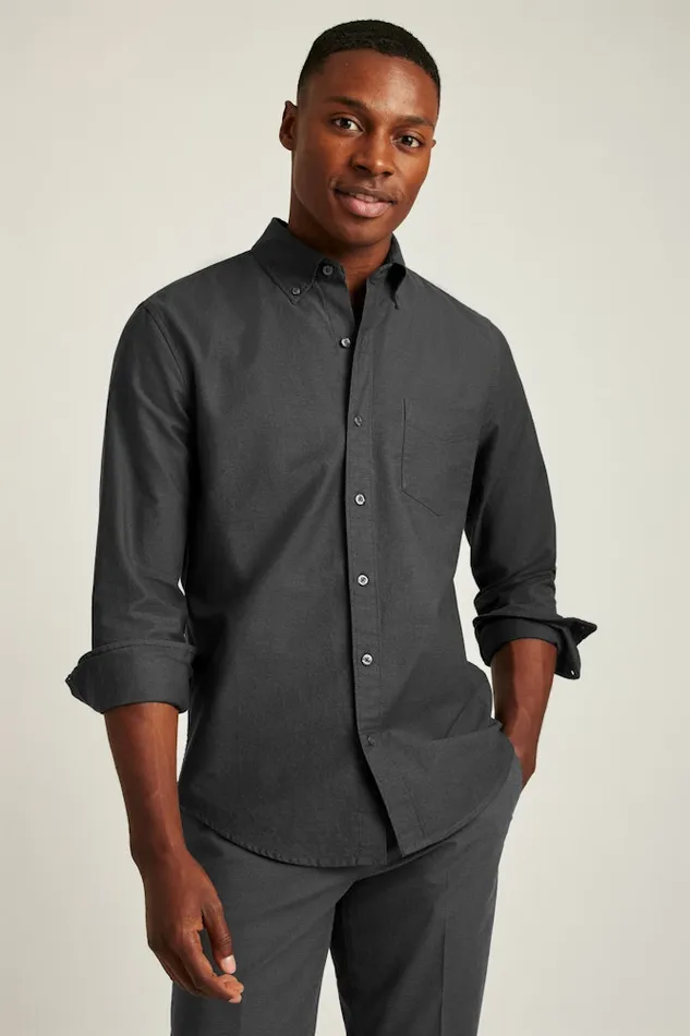 Men Bonobos Casual Shirts Everyday Oxford Shirt Classic Oxford Button Down Darkest Charcoal Men Bonobos Casual Shirts Everyday Oxford Shirt Classic Oxford Button Down Darkest Charcoal