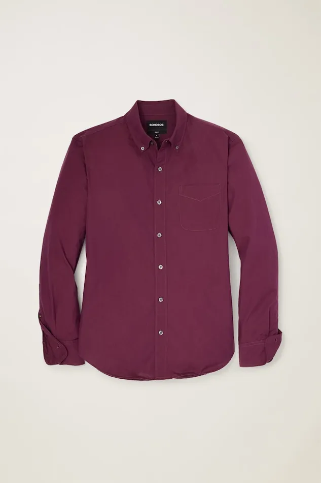 Men Bonobos Casual Shirts Stretch Everyday Shirt Bonobos Cotton Button Down Shirt Plum Melange Men Bonobos Casual Shirts Stretch Everyday Shirt Bonobos Cotton Button Down Shirt Plum Melange