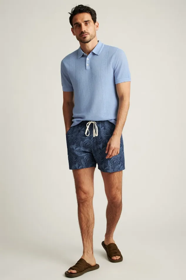 Men Bonobos Casual Shorts Nomad Short Navy Palms