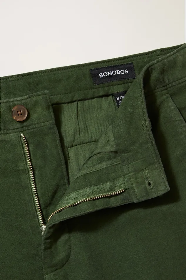Men Bonobos Dress Pants Stretch Italian Moleskin Trouser Duffel Green Men Bonobos Dress Pants Stretch Italian Moleskin Trouser Duffel Green
