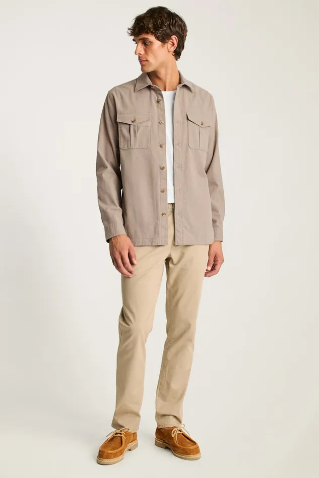 Men Bonobos Flannels and Shirt Jackets Moleskin Overshirt Heather Sand
