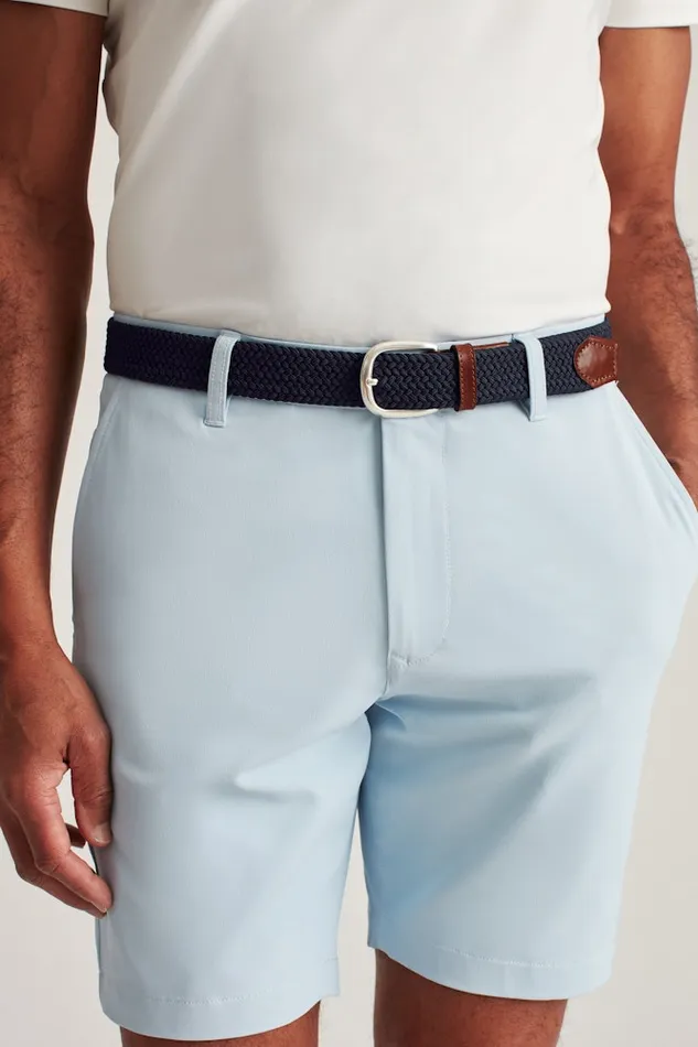 Men Bonobos Golf Belts Hats and Accessories Cinch Your Style With Bonobos039 Clubhouse Stretch Braided Belt Navy With Brown