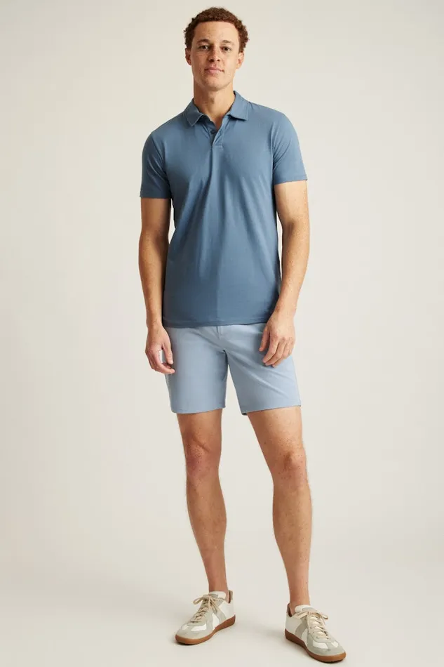 Men Bonobos Golf Polos and Tops Jetsetter Performance Polo Flint Stone Grey