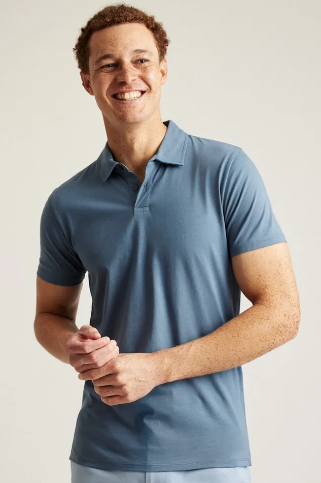 Men Bonobos Golf Polos and Tops Jetsetter Performance Polo Flint Stone Grey Men Bonobos Golf Polos and Tops Jetsetter Performance Polo Flint Stone Grey