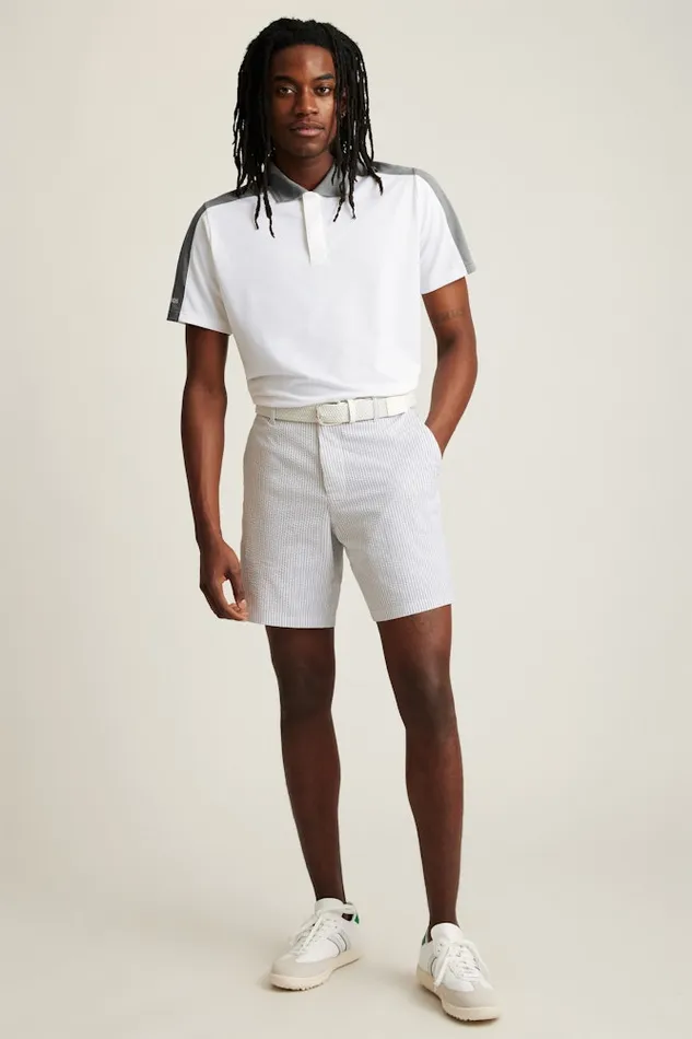 Men Bonobos Golf Polos and Tops Sport Your Style With Bonobos039 Tour Pique Polo Shirt White Grey