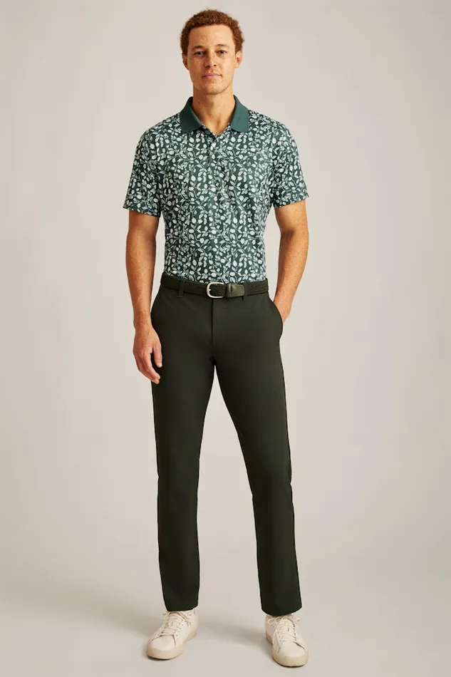 Men Bonobos Golf Polos and Tops The Limited Edition Performance Golf Polo Moss Hops