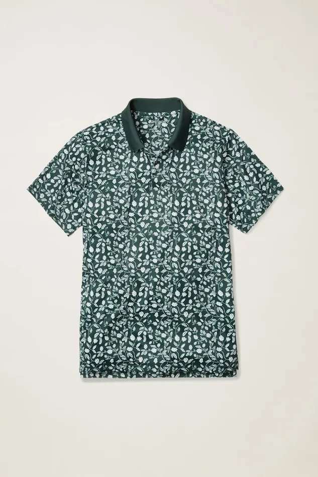 Men Bonobos Golf Polos and Tops The Limited Edition Performance Golf Polo Moss Hops Men Bonobos Golf Polos and Tops The Limited Edition Performance Golf Polo Moss Hops