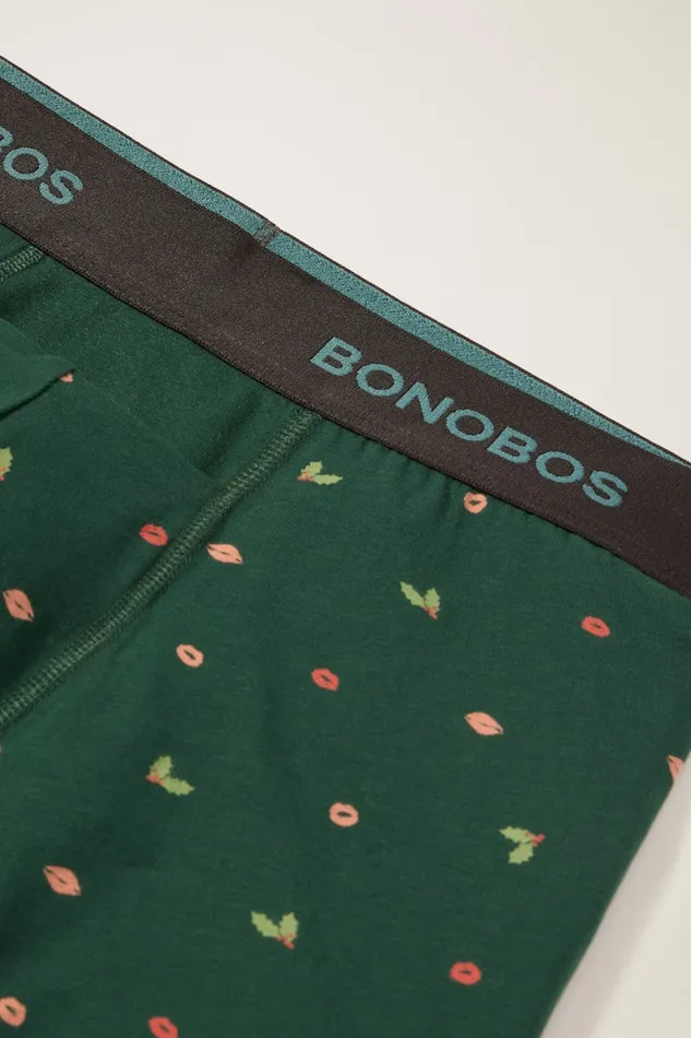 Men Bonobos Socks and Underwear Men039s Underwear Green Mistletoe Smooches