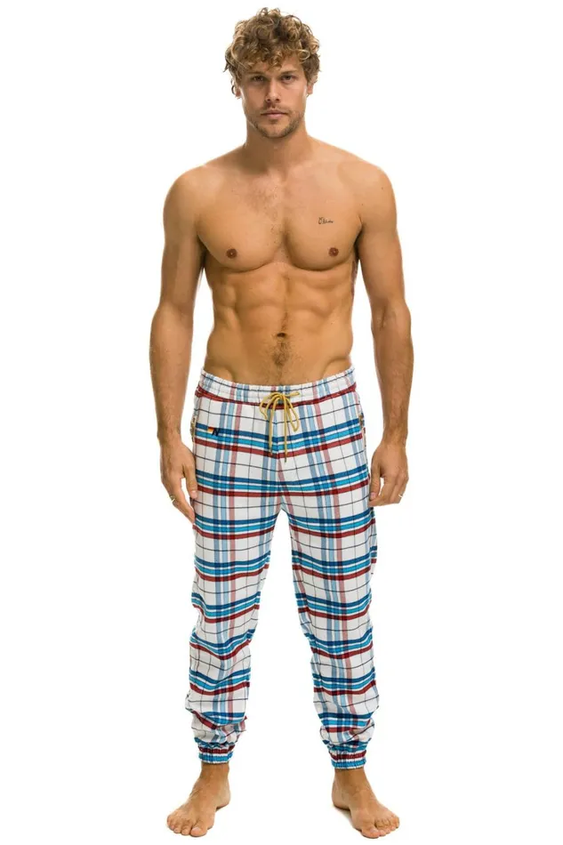 Men Bottoms Aviator Nation MEN039S PLAID LODGE PANT 8211 MONTAUK PLAID Men Bottoms Aviator Nation MEN039S PLAID LODGE PANT 8211 MONTAUK PLAID
