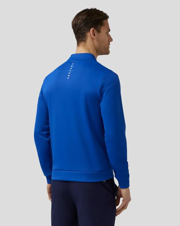 Men Castore 14 Zips Golf Club Classic Quarter Zip Top 8211 Royal Blue