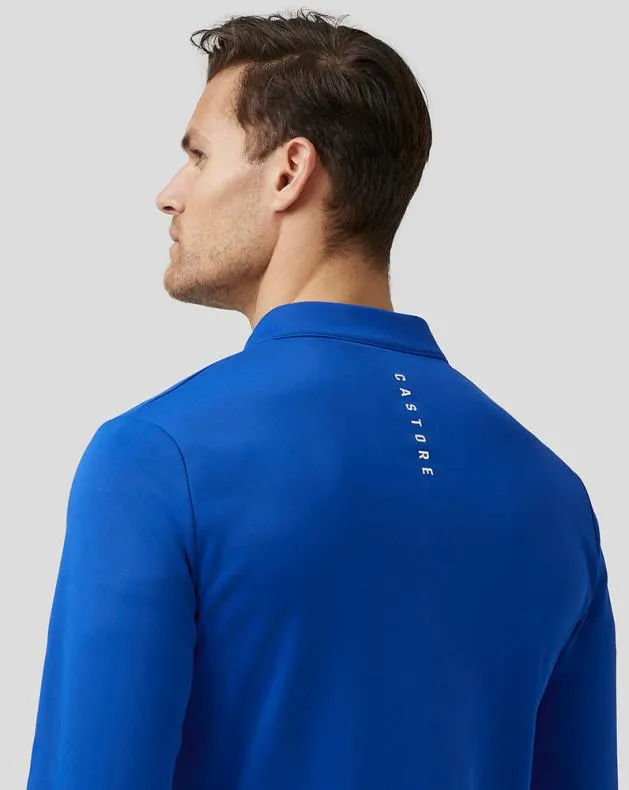 Men Castore 14 Zips Golf Club Classic Quarter Zip Top 8211 Royal Blue