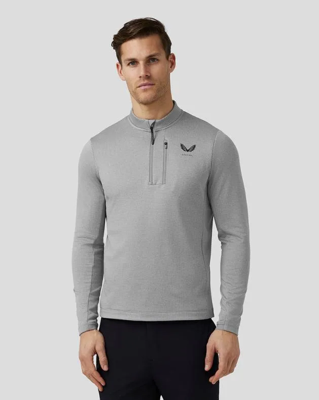 Men Castore 14 Zips Golf Pinnacle Tech Half Zip Top 8211 Steel
