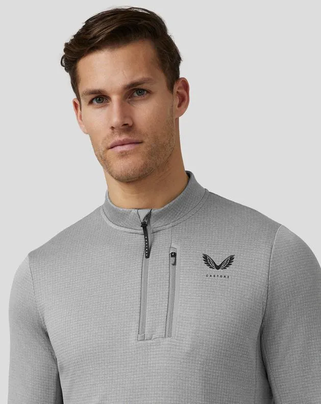 Men Castore 14 Zips Golf Pinnacle Tech Half Zip Top 8211 Steel