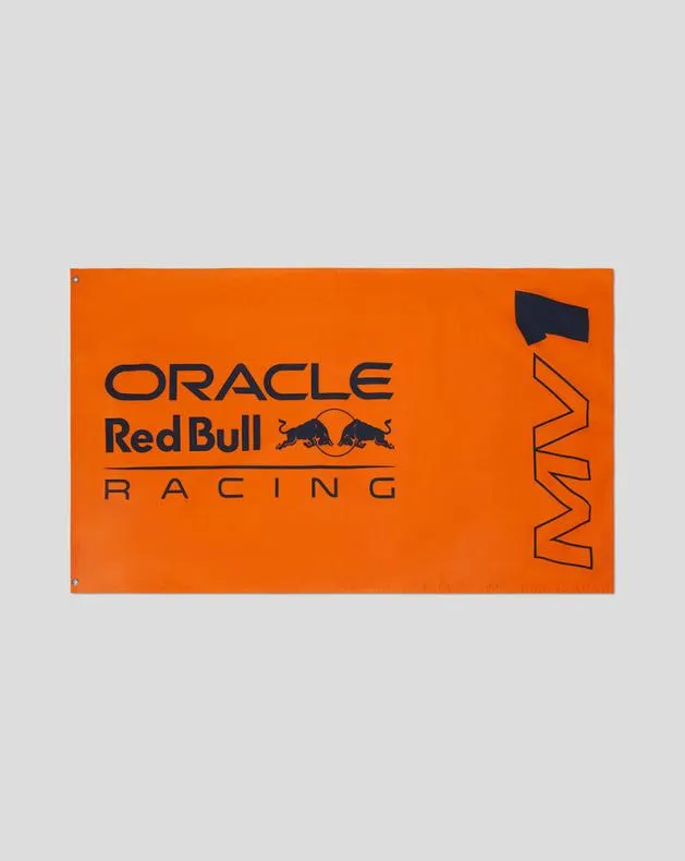 Men Castore Accessories ORACLE RED BULL RACING MAX VERSTAPPEN FLAG 8211 EXOTIC ORANGE