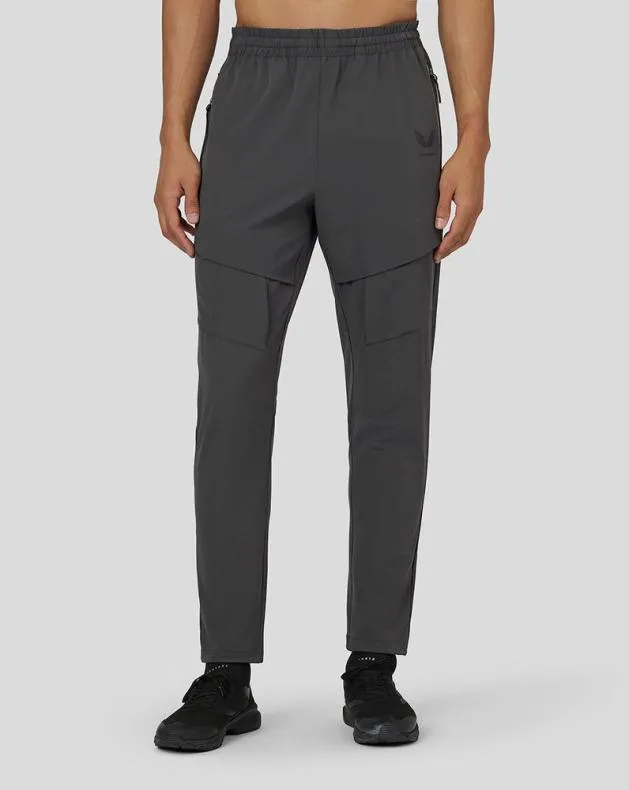 Men Castore Bottoms Flex Woven Cargo Joggers 8211 Gunmetal