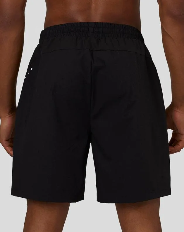 Men Castore Shorts Flow Lightweight Woven Shorts 8211 BlackBright Green
