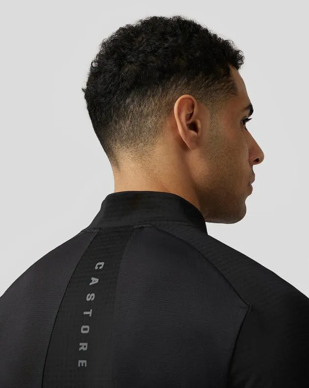 Men Castore Tops Apex Aeromesh Quarter Zip 8211 Black