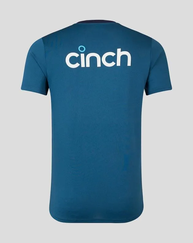 Men Castore Tops England Cricket Short Sleeve Training Tee 8211 Blue