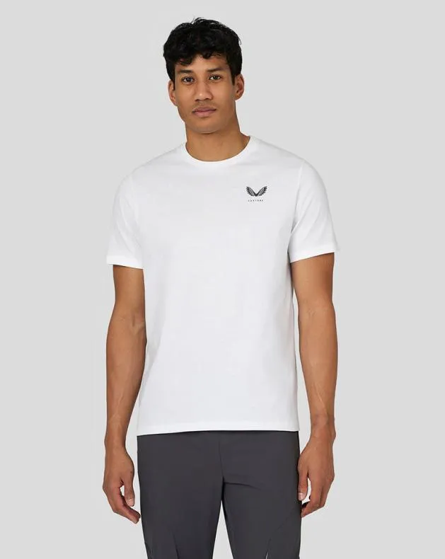 Men Castore Tops Flex Short Sleeve Woven TShirt 8211 White