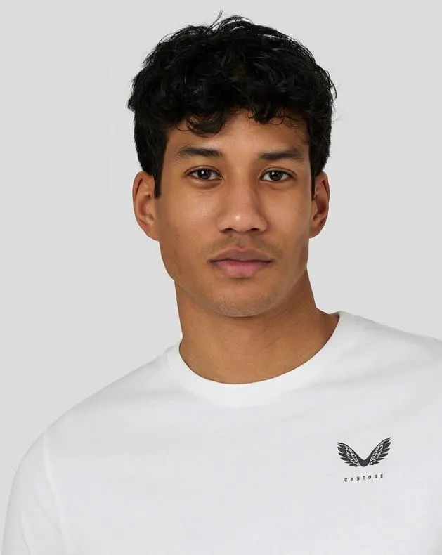 Men Castore Tops Flex Short Sleeve Woven TShirt 8211 White
