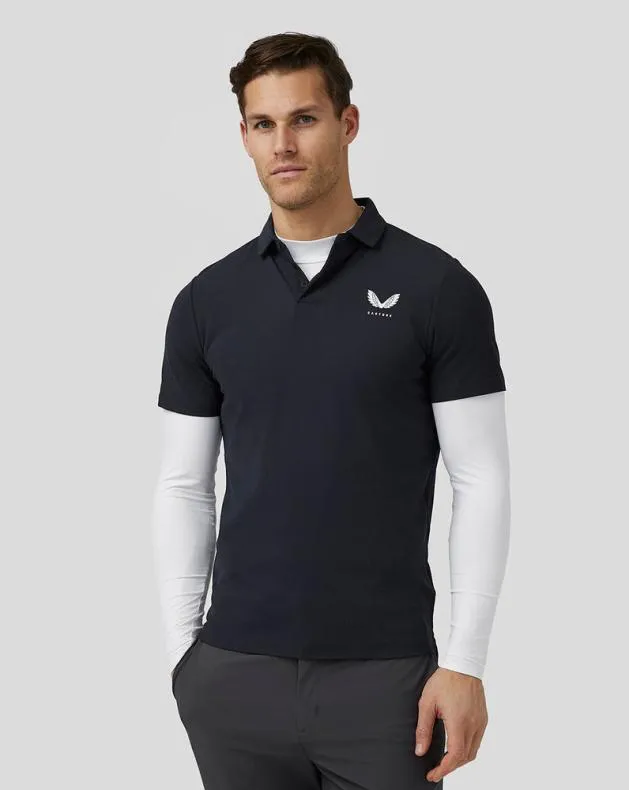 Men Castore Tops Golf Long Sleeve Mock Neck Base Layer 8211 White