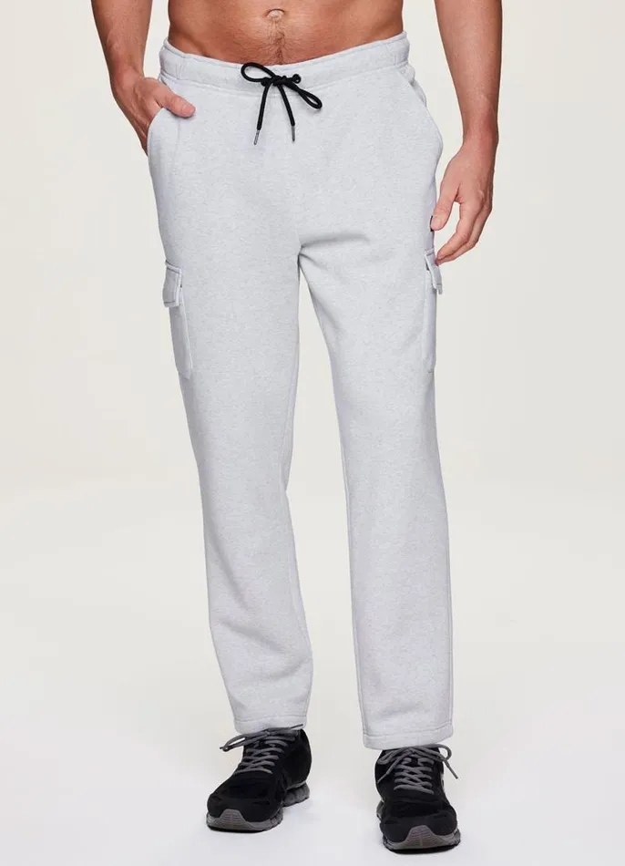 Men City Fleece Cargo Pant Charcoal RBX Active Pants