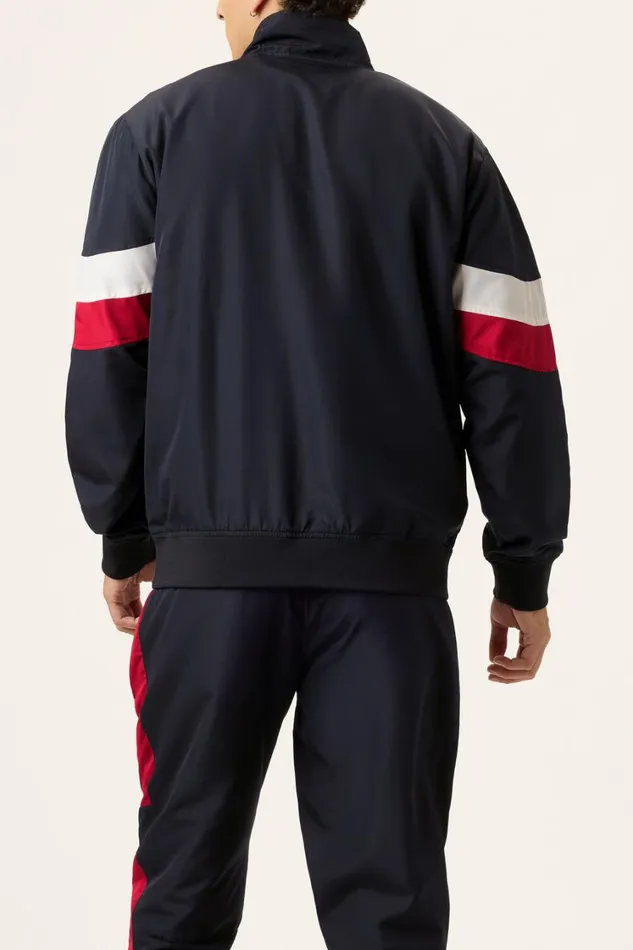 Men Coats and Jackets Fila Full Zip Woven Track Jacket 014 Blackwhiterio Red Men Coats and Jackets Fila Full Zip Woven Track Jacket 014 Blackwhiterio Red