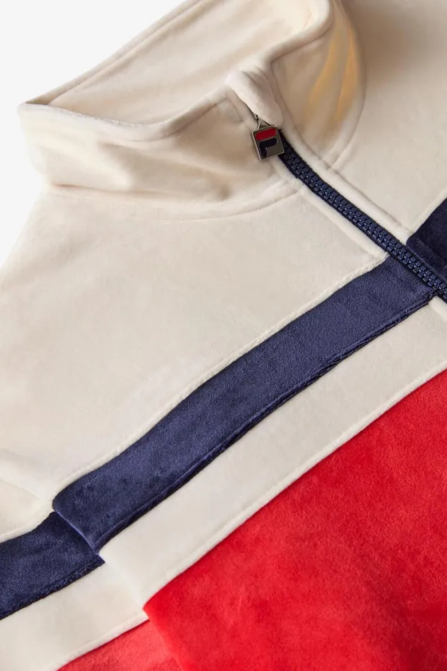 Men Coats and Jackets Fila Smart Retro Velour Blocked Track Jacket Men Coats and Jackets Fila Smart Retro Velour Blocked Track Jacket