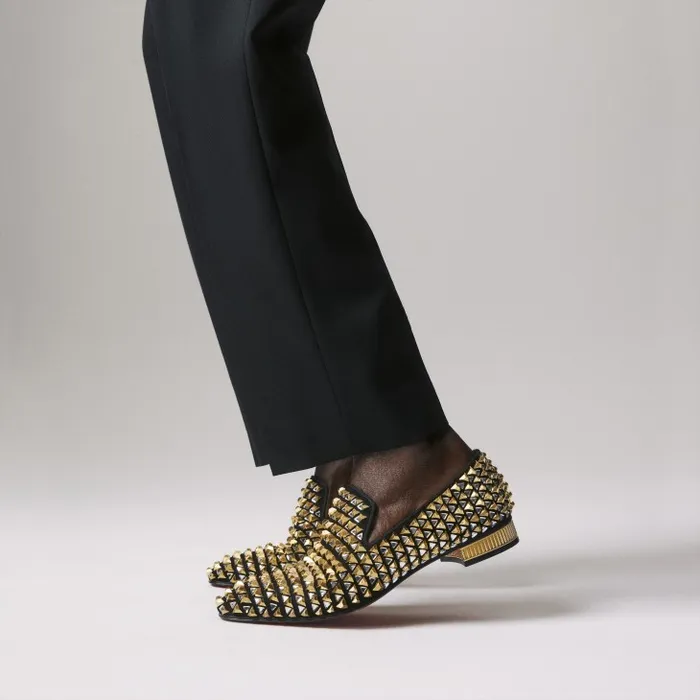 Men Croconaki Loafers 8211 Suede 8211 Black Christian Louboutin Loafers and Moccasins