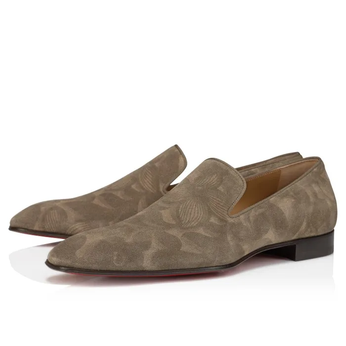 Men Dandelion Loafers 8211 Petunia Printed Calf Leather 8211 Saharienne Christian Louboutin Loafers and Moccasins