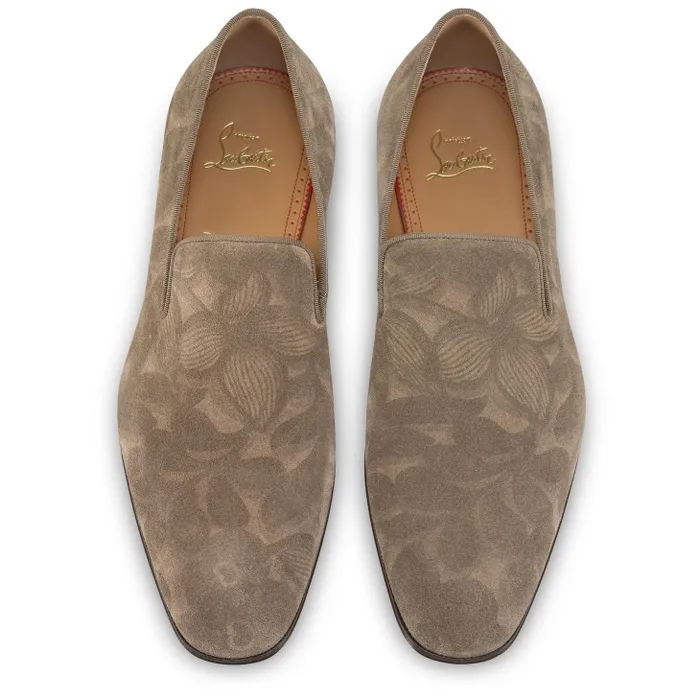 Men Dandelion Loafers 8211 Petunia Printed Calf Leather 8211 Saharienne Christian Louboutin Loafers and Moccasins