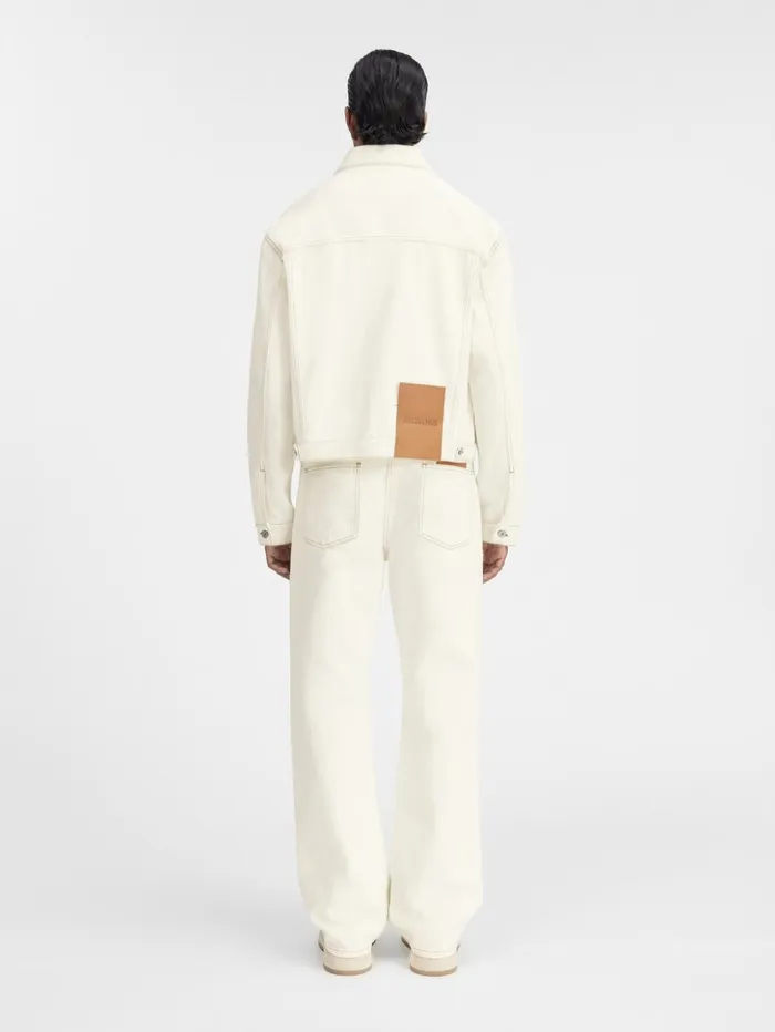 Men Denim JACQUEMUS The Denim DeNmes Jacket Offwhitetabac