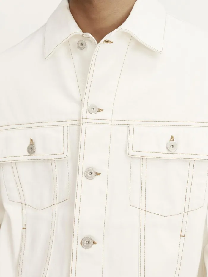 Men Denim JACQUEMUS The Denim DeNmes Jacket Offwhitetabac