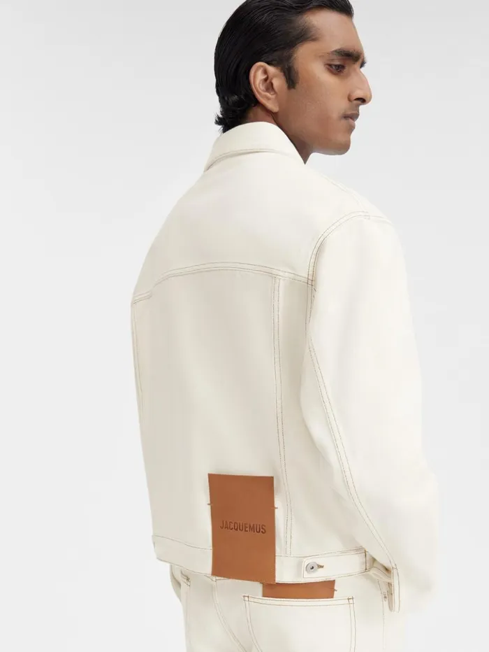 Men Denim JACQUEMUS The Denim DeNmes Jacket Offwhitetabac