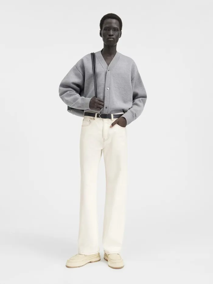 Men Denim JACQUEMUS The Straight DeNmes Denim Pants Offwhitetabac