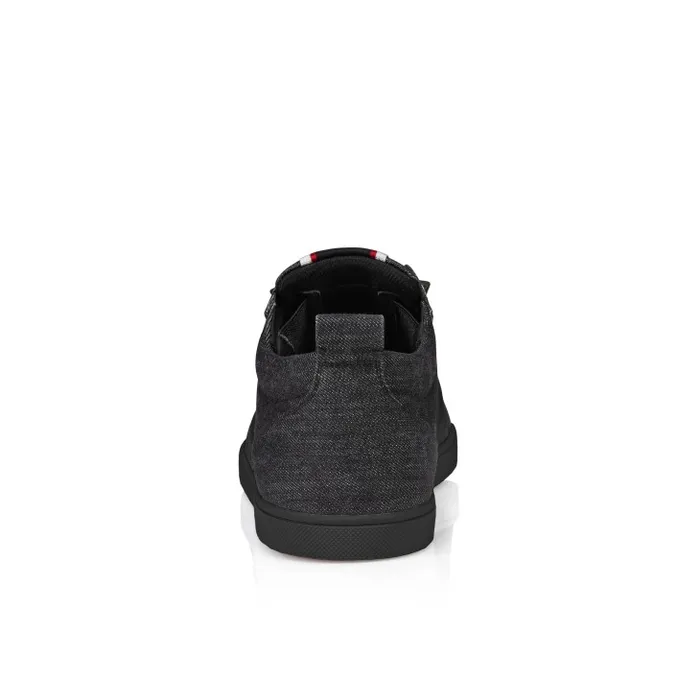 Men FAV Fique A Vontade Slipon Sneakers 8211 Denim Brushed Effect 8211 Black Christian Louboutin Sneakers