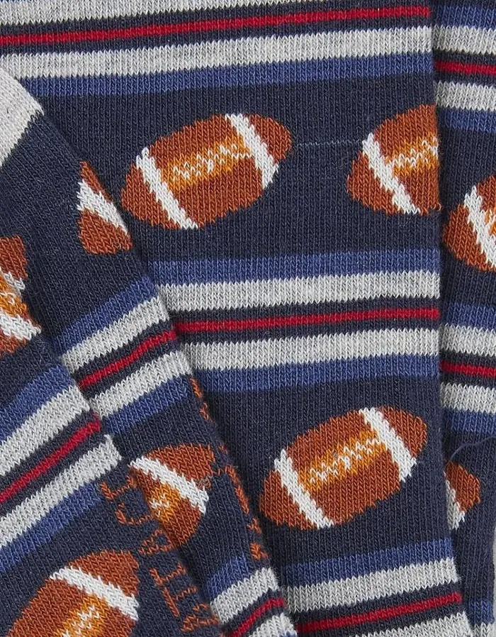 Men FatFace Buy 2 Get 1 Free Socks 1 Pack American Football Socks Navy