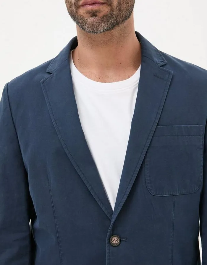 Men FatFace Coats and Jackets Chilworth Cotton Blazer Navy