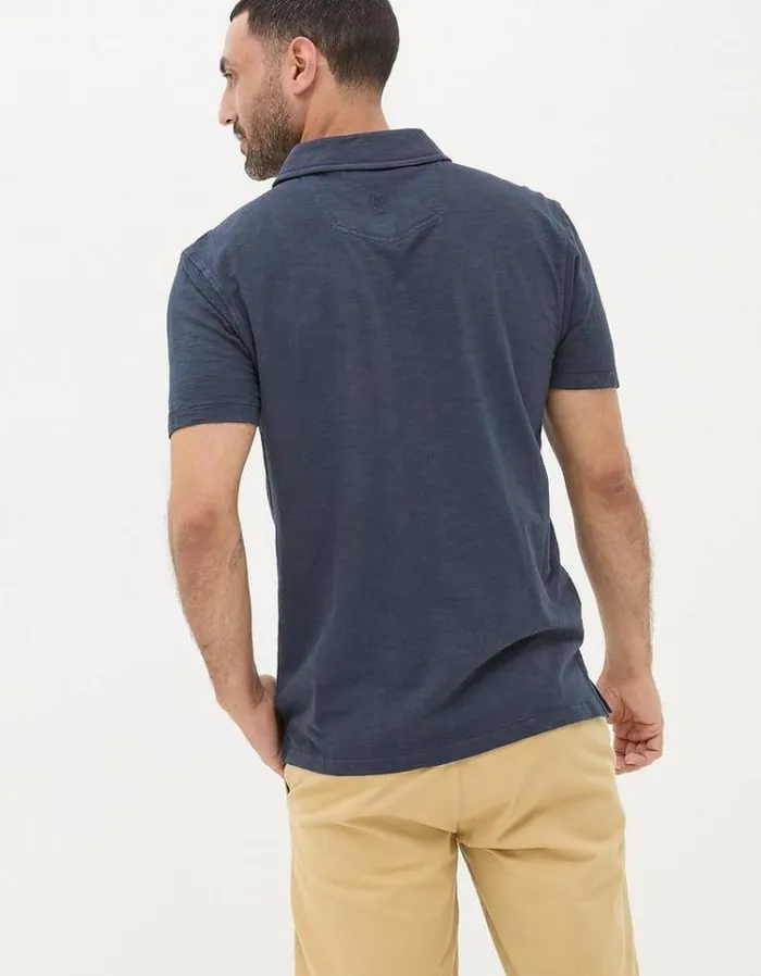 Men FatFace Shirts Truro Jersey Shirt Navy