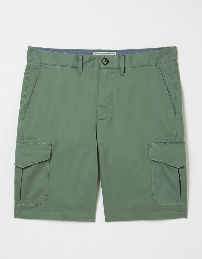 Men FatFace Shorts Mawes Cargo Shorts Sage Green