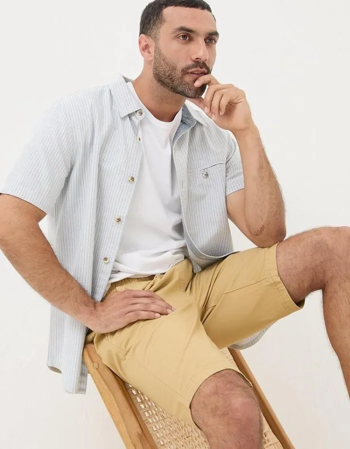 Men FatFace Shorts Seaton Pull On Shorts Yellow