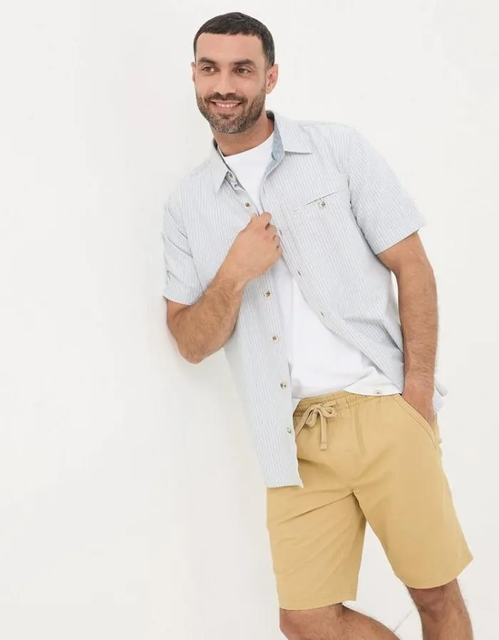Men FatFace Shorts Seaton Pull On Shorts Yellow